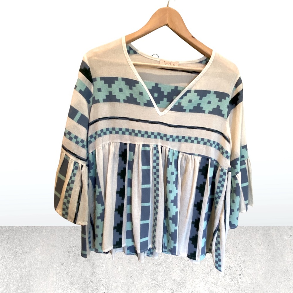 V-neck blouse